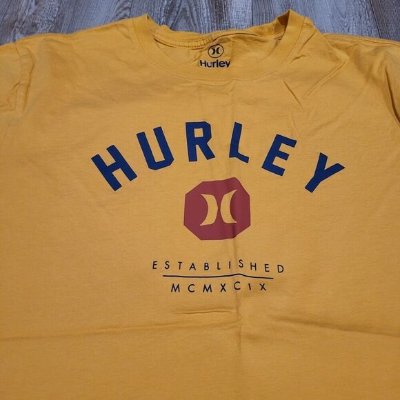 Hurley Est 1998 Logo Graphic Crew Neck Short Sleeve Tee Shirt Men's Size Medium - Picture 2 of 6